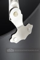 Contemporary Black Coal Hod with Pewter handles