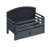 Contemporary Black Fire Surround