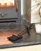 Contemporary Brush and Pan Set with Stand in Situ