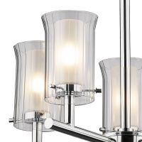 Contemporary Chrome Bathroom Chandelier