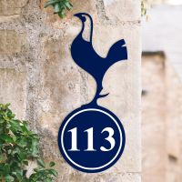 Contemporary Cockerel House Number Sign Created Out of Iron