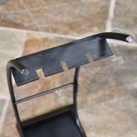 Close-up o fthe tool Holder on the Contemporary Curved Fireside Companion Set