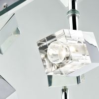 Contemporary Glass Mirrored Bathroom Ceiling Light