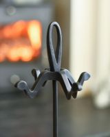 Close-Up of Hooks for Fireside Tools