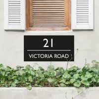 Rectangle House Name Sign 