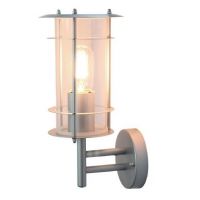 Contemporary Silver Wall Lantern Made From Stainless Steel