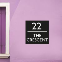 House Name Sign - Contemporary Square 