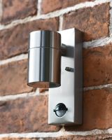 Contemporary Stainless Steel Outdoor Wall Light