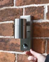 Contemporary Stainless Steel Outdoor Wall Light Scale Shot 