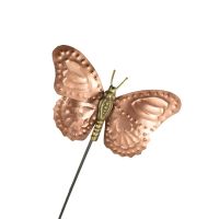 Copper Butterfly Garden Spike Ornament