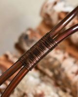 Close-Up of Handle for Copper Contemporary Circular Log Rack & Holder With Handle - 45cm