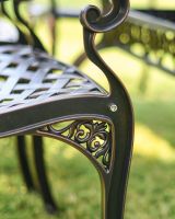Copper Finish Detail on Chair 