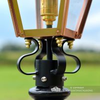 Frog collar and Brass Fixings on the Lantern