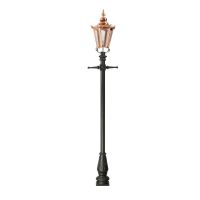 Concordia Hexagonal Lamp Post & Lantern Set in Copper