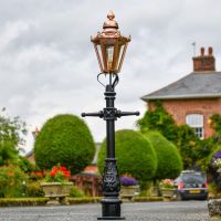 Copper Hexagonal Miniature Lamp Post - 1.5m