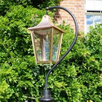 Large Copper Swan Neck Lantern