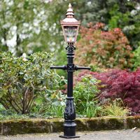Victorian Style Lamp Post With Copper Lantern 