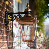Copper Victorian Top Fix Wall Light