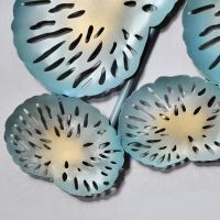 Close-up of the Finish on the Coral Wall Art 