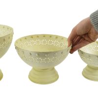 “Braydale House” Set of 3 Display Bowls - Antique Cream