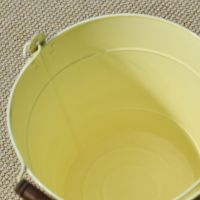 Close-Up of Cream Bucket Internal Storage