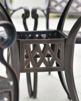 Close Up of Cross Pattern on Table 
