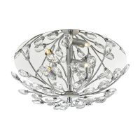 Flush Ceiling Light with Crystal Effect Lights