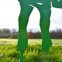Close-up of the Feet on the Curly Lamb Silhouette
