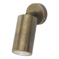 Cylinder Downlight Finished in Antique Brass