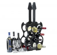 Guitar shaped wine rack