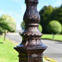 Decorative Antique Copper Lamp Post Column