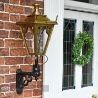 Decorative Gothic porch lantern on bracket