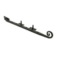 Deluxe 10" monkey tail window stay in Black