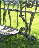 Close-Up of Supports for Table on Deluxe Cast Aluminium "Acropolis" Six Seater Table & Chair Set