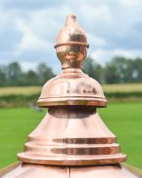 Traditional Design on the Copper Deluxe "Rochester" Lantern 