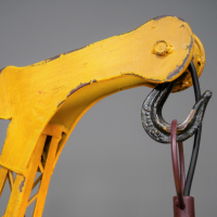 Close-up of the Rustic Yellow Finish
