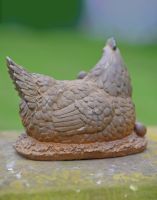 Details of Cast Iron Hen & Chicks Sculpture