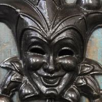 Black Iron Jester Door Knocker 