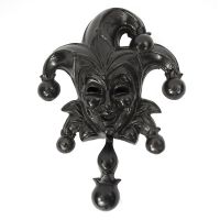 Black Iron Jester Door Knocker 