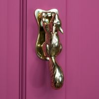 Polished Solid Brass Squirrel Door Knocker