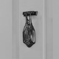 Black Cast Iron Bat Door Knocker