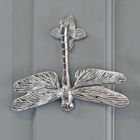 Bright Chrome Luna Dragonfly Door Knocker