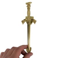 “Heraldic Sword” Polished Brass Door Knocker 