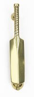 Polished Brass Cricket Bat Door Knocker 