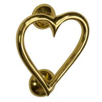 Brass Heart Door Knocker