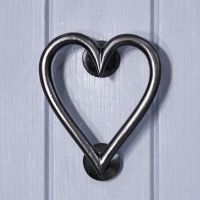 Heart Iron Door Knocker in situ 