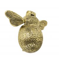 Polished brass Bee door knocker