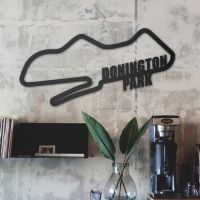 Donington Park Racing Circuit Wall Art in Situ in a an Office