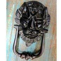 Black "Downing Street" Lion Door knocker
