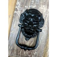 "Downing street lion" Door Knocker in Situ on a Door